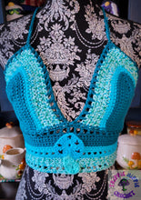 Load image into Gallery viewer, Teal Mushroom Lily Top