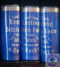 Load image into Gallery viewer, Blue Glitter 20oz Tumblers
