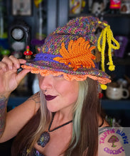 Load image into Gallery viewer, Autumn Cottage Witch Hat
