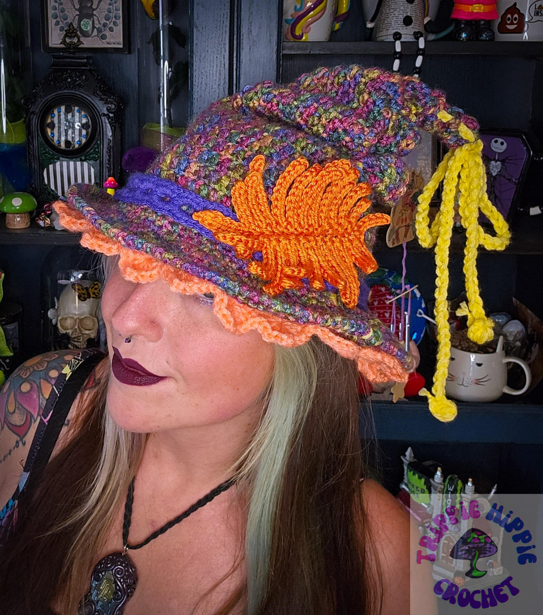 Autumn Cottage Witch Hat