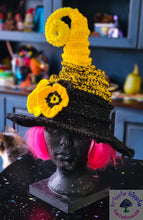 Load image into Gallery viewer, Yellow Pansy Witch Hat
