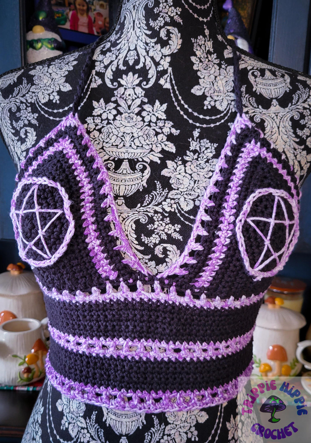 Purple Pentagram Lily Top