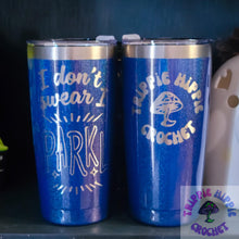 Load image into Gallery viewer, Blue Glitter 20oz Tumblers
