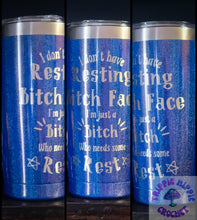 Load image into Gallery viewer, Blue Glitter 20oz Tumblers
